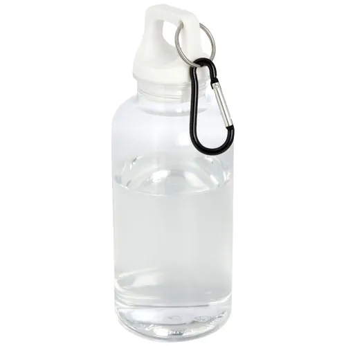 Bouteille d'eau Oregon de 400 ml en plastique recyclé avec mousqueton