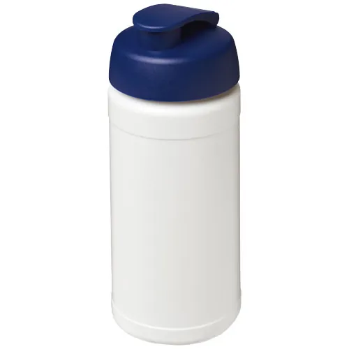 Bouteille de sport Baseline de 500 ml recyclée avec couvercle rabattable