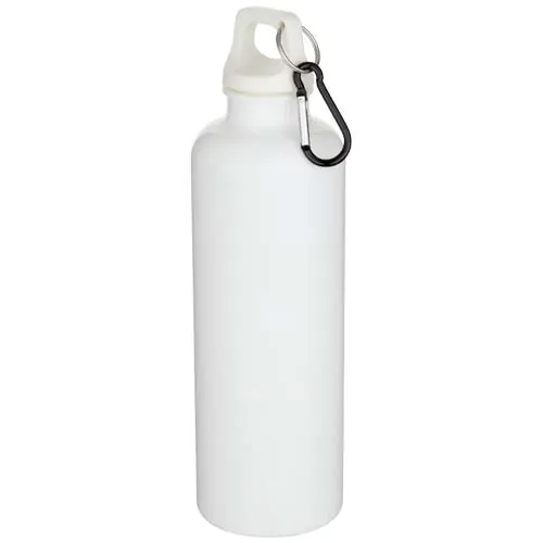 Bouteille d’eau Oregon de 750 ml en plastique recyclé uni certifié RCS avec mousqueton