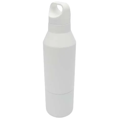 Bouteille isotherme Odessy de 600 ml en acier inoxydable recyclé RCS avec gobelet de 300 ml