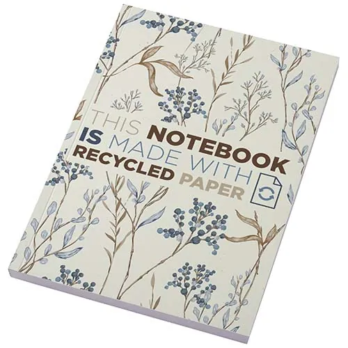Cahier Novella Austen A5 recyclé à couverture souple de 100 feuilles