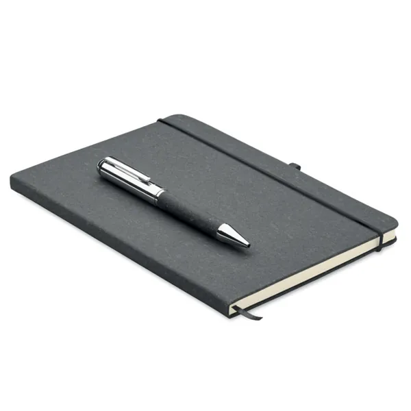 Carnet en cuir recyclé et stylo - ELEGANOTE