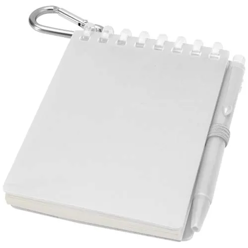 Ensemble carnet souple d’extérieur recyclé et stylo bille (encre noire) Lig Mini