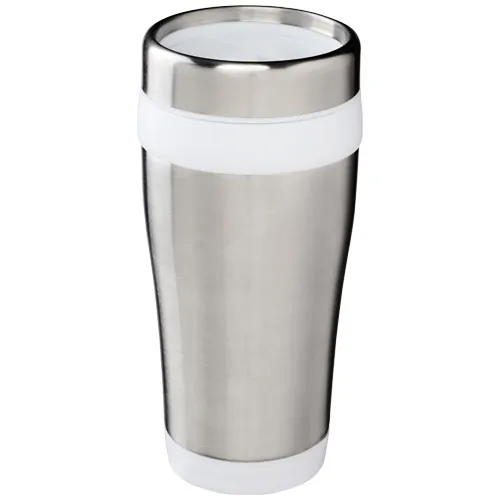 Gobelet avec isolation Elwood de 410 ml en acier inoxydable recyclé certifié RCS