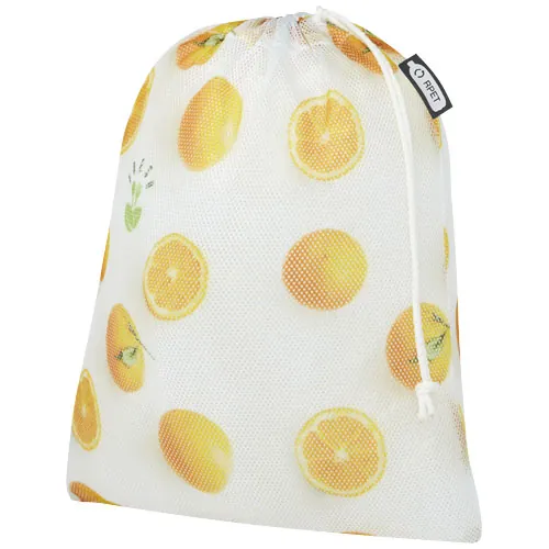 Sac de courses en polyester recyclé de 25 x 32 cm à sublimation
