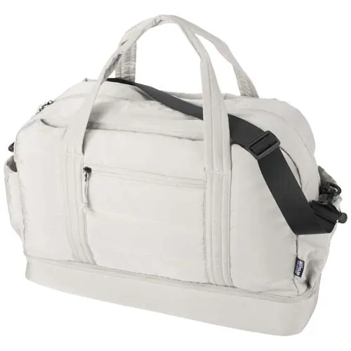 Sac de voyage Puffer recyclé certifié GRS avec fond isolé de 30 L