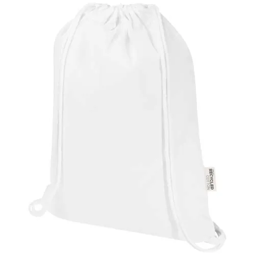 Sac Peru Blend de 5 L avec cordon en coton recyclé 180 g/m2 certifié GRS