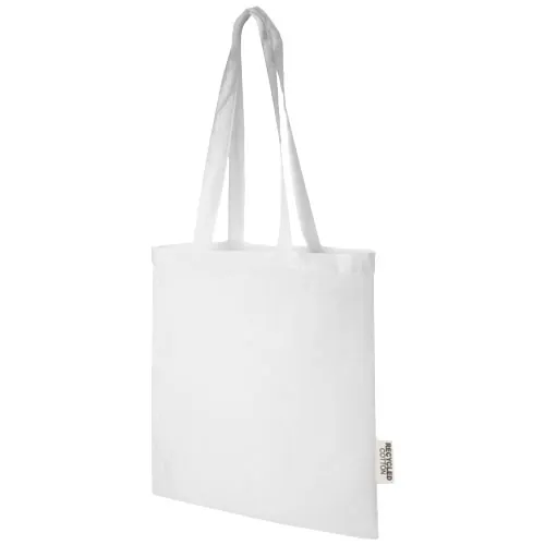 Sac shopping Madras en coton certifié GRS de 140 g/m2 de 7 L
