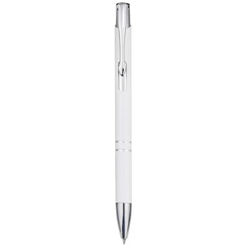 Stylo bille en aluminium recyclé Moneta (encre bleue)