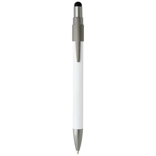 Stylo bille recyclé RCS avec stylet et toupie antistress (encre noire) Rill